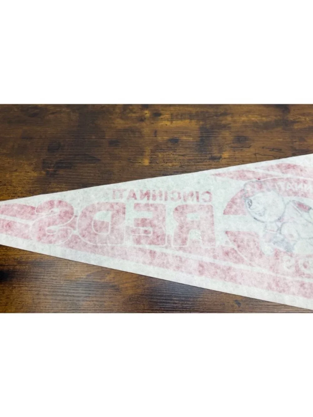 Cincinnati Reds Vintage Felt Pennant MLB Baseball Memorabilia 30 inches